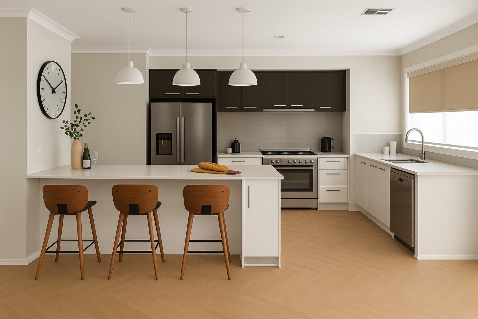 Modern equipped kitchen