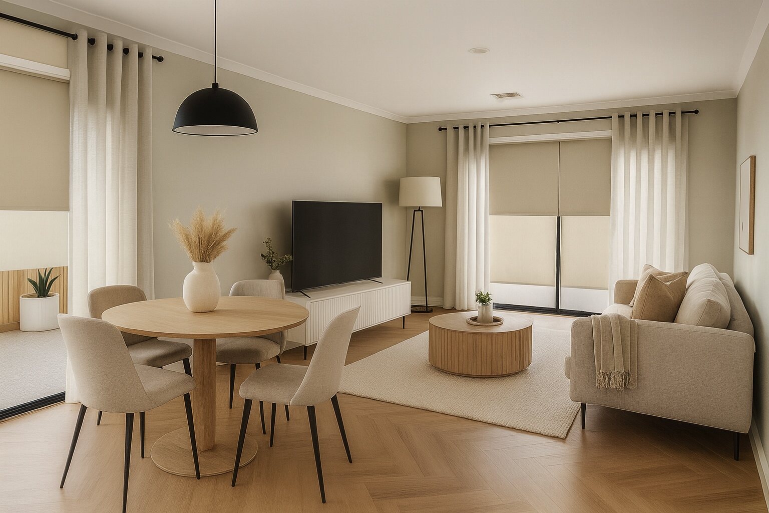 Dining and TV room