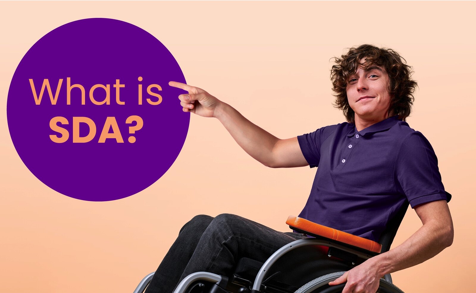 What is SDA? - a young person in a wheelchair